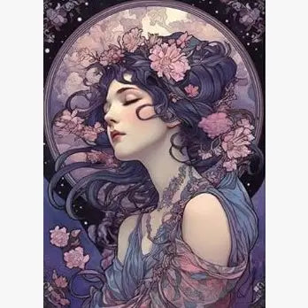 Set of 8 Magnets - Purple Ladies of the Lake