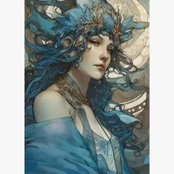 Set of 8 Magnets - Blue Ladies of the Lake