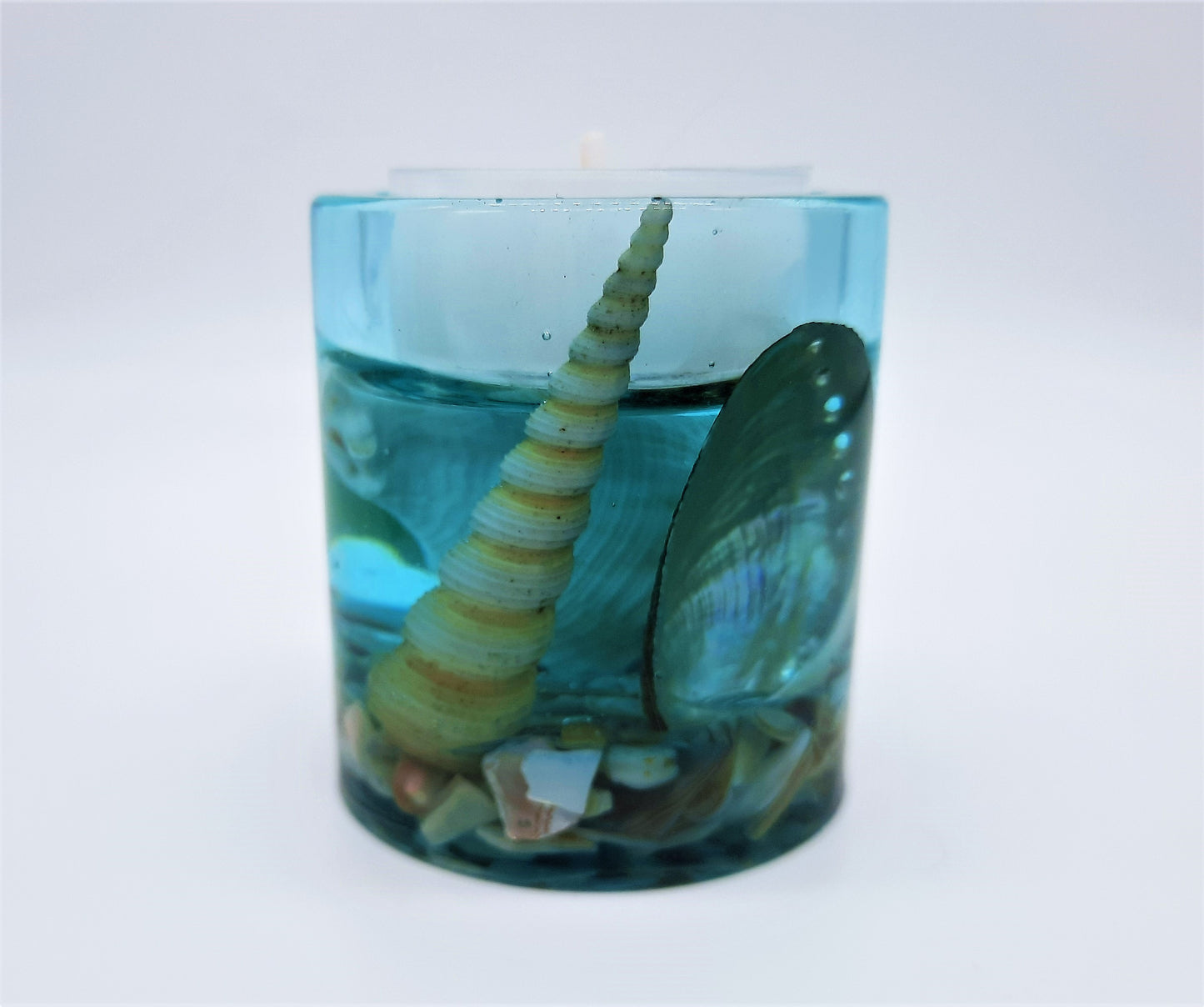 Round Seascape Candle Holder