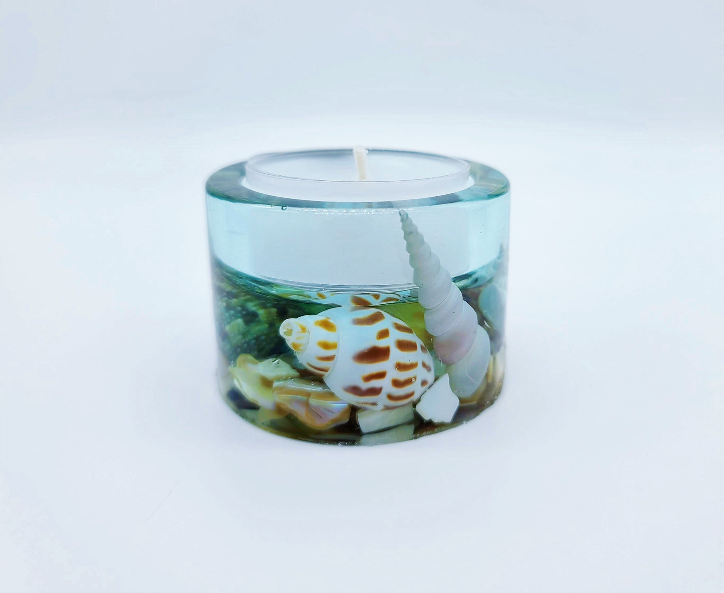 Round Seascape Candle Holder