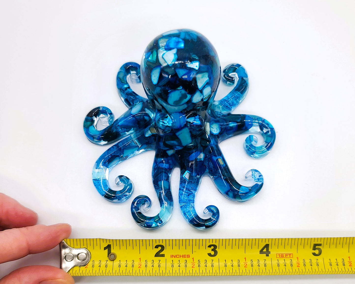 4" Resin Octopus Art Figurine - Eco-Friendly