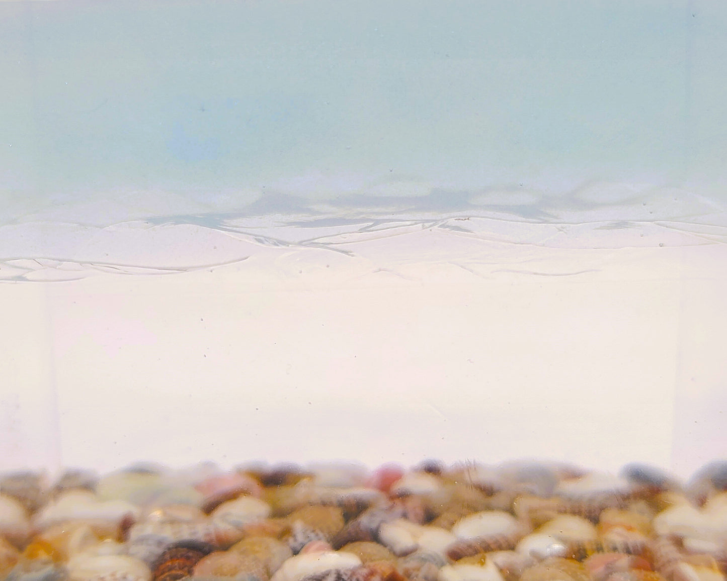 3" Resin Ocean Themed Cube - Eco-Friendly