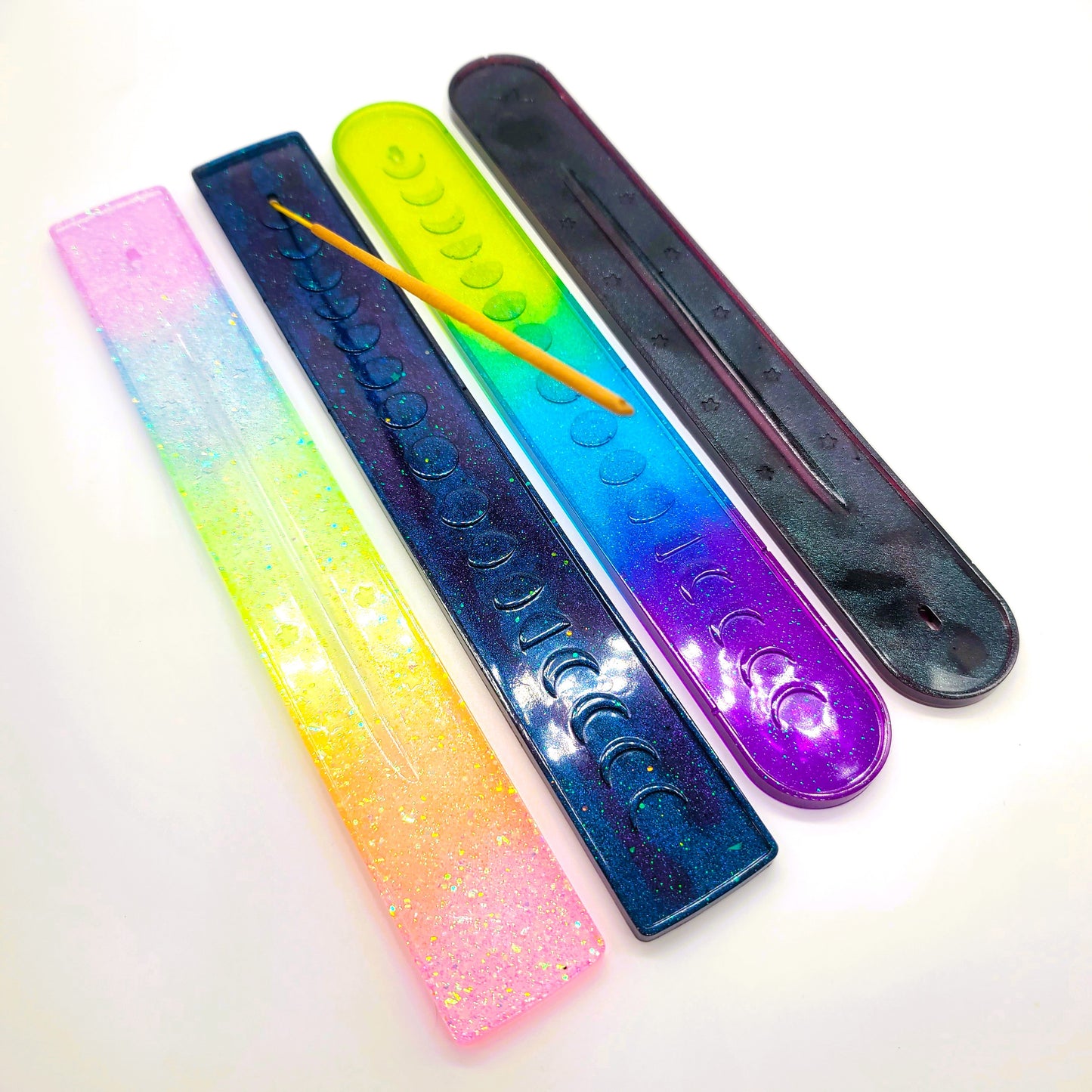 Resin Incense Burner - Made with Resin & Color-Shift Mica