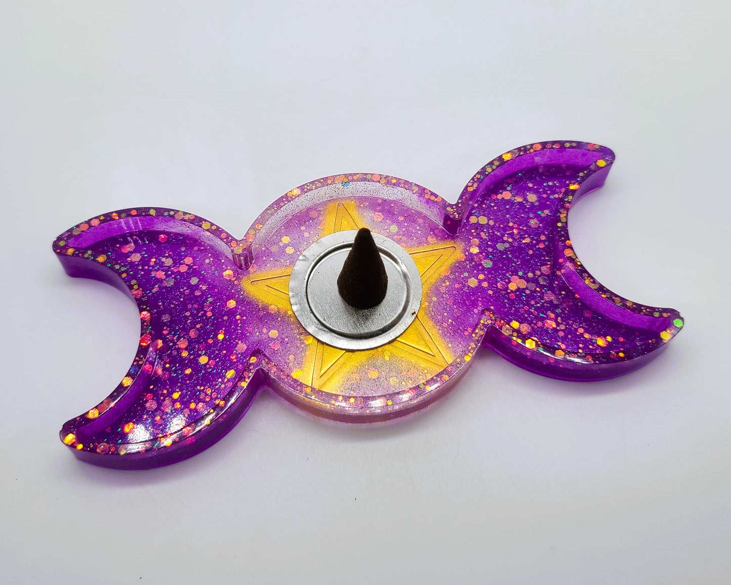 Triple Goddess Candle / Incense Holder - Made w/ Eco-Friendly Resin