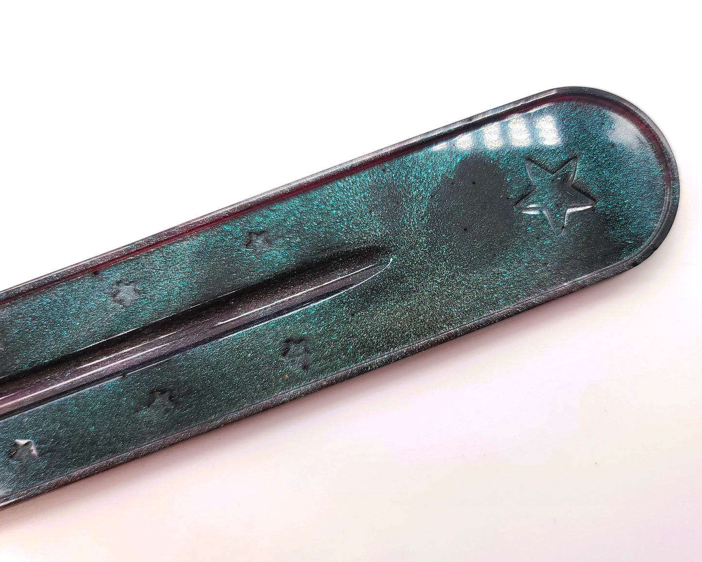 Resin Incense Burner - Made with Resin & Color-Shift Mica