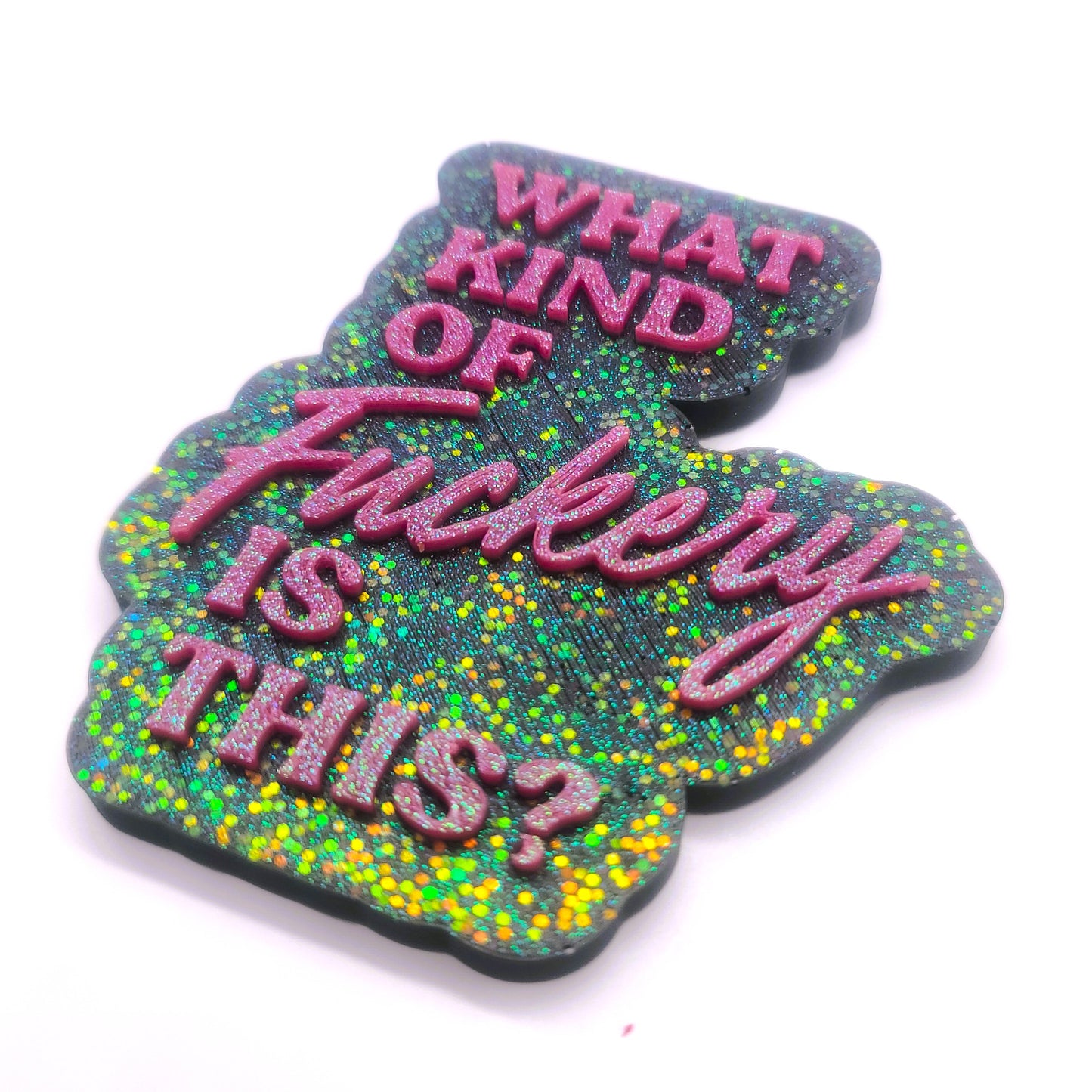 "What Kind Of Fuckery Is This?" Resin Sign