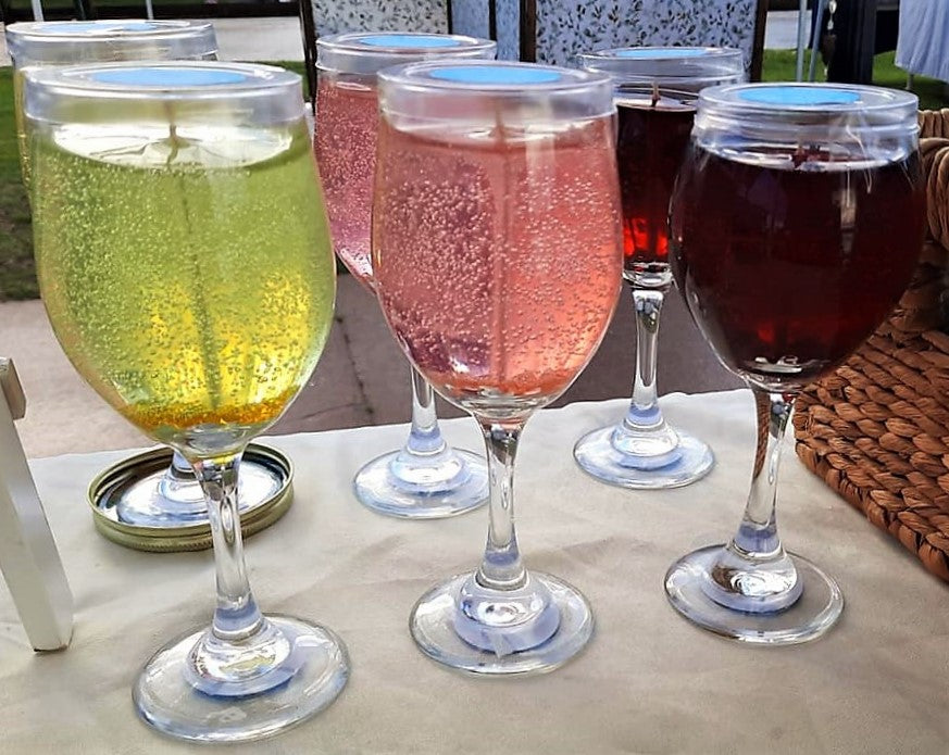 Wine Glass Gel Candle - Scented - 10 oz Wine Glass