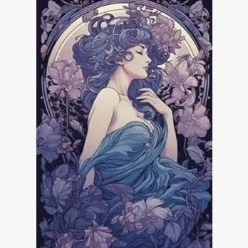 Set of 8 Magnets - Purple Ladies of the Lake