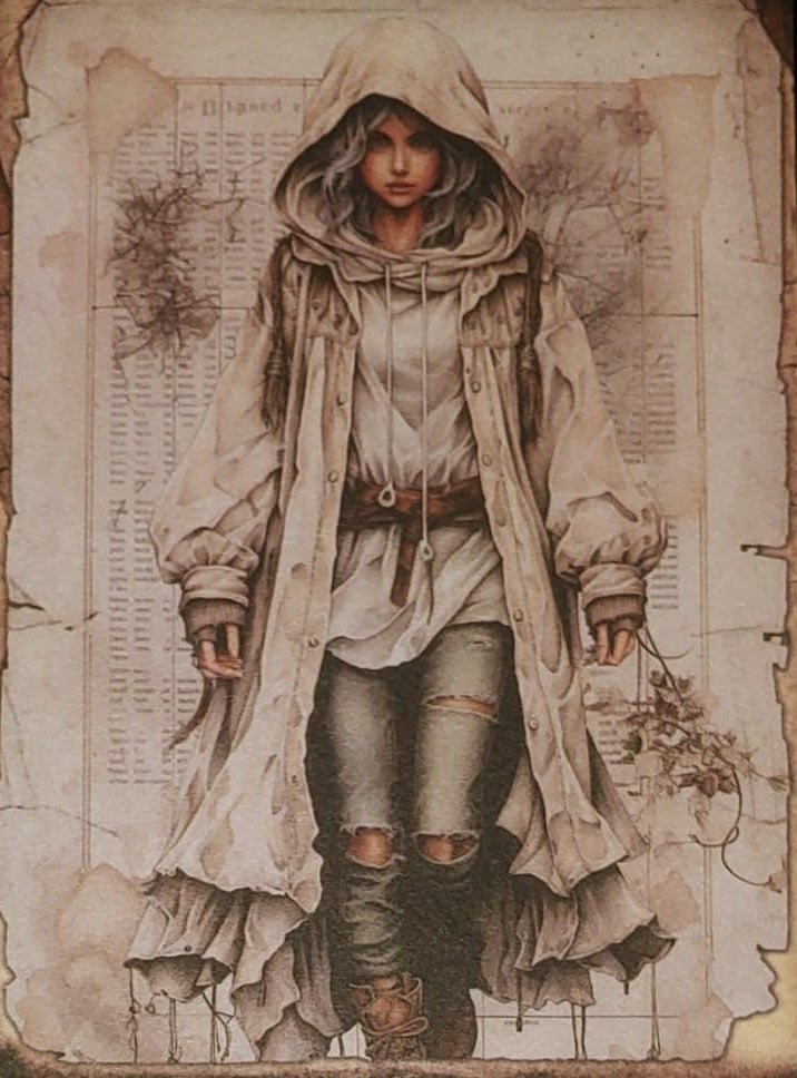 White Witches - Set of 10 4" x 6" Decoupage Wood Wall Panels