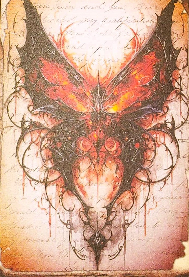 Fiery Red Witches-Set of 10 4" x 6" Decoupage Wood Panels