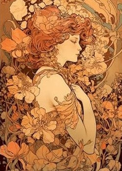 Golden Woodland Fairies-Set of 8 Decoupage Wood Wall Panels