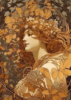 Golden Woodland Fairies-Set of 8 Decoupage Wood Wall Panels