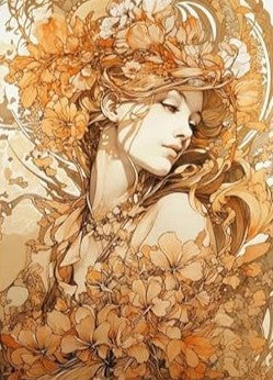Golden Woodland Fairies-Set of 8 Decoupage Wood Wall Panels