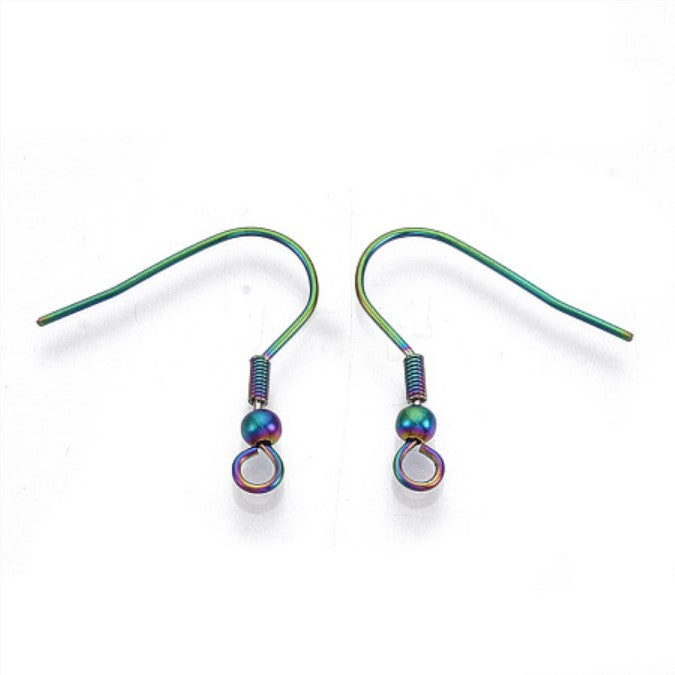 Rainbow Tiny Sea Turtle Dangle Earrings