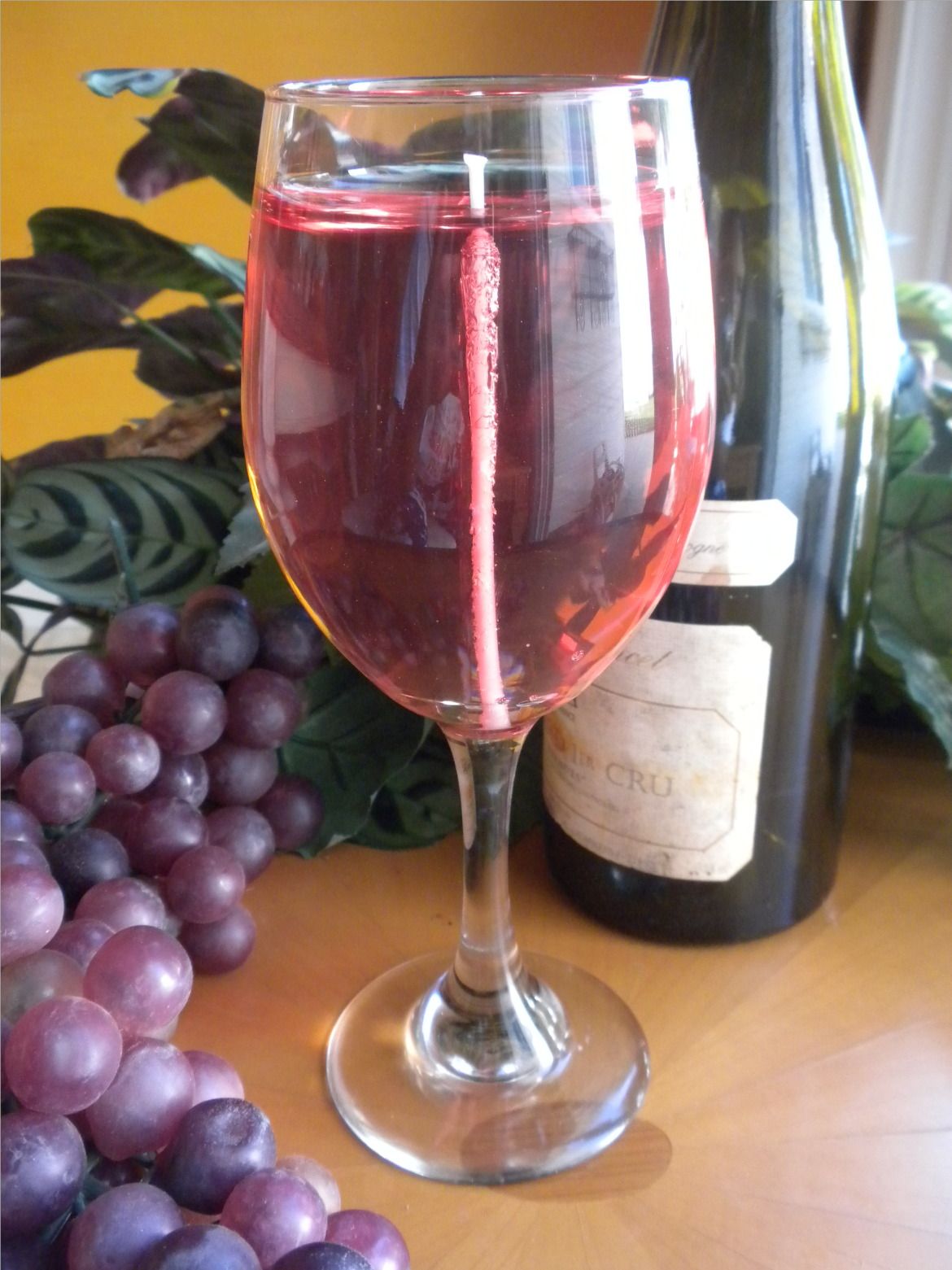 Wine Glass Gel Candle - Scented - 10 oz Wine Glass