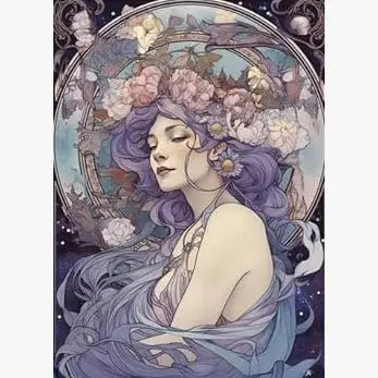 Set of 8 Magnets - Purple Ladies of the Lake