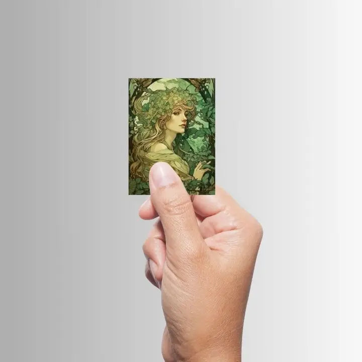 Set of 8 Magnets - Green Woodland Fairies