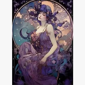 Set of 8 Magnets - Purple Ladies of the Lake