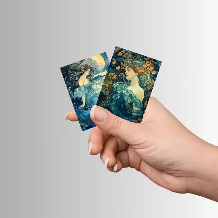 Set of 8 Magnets - Blue Ladies of the Lake