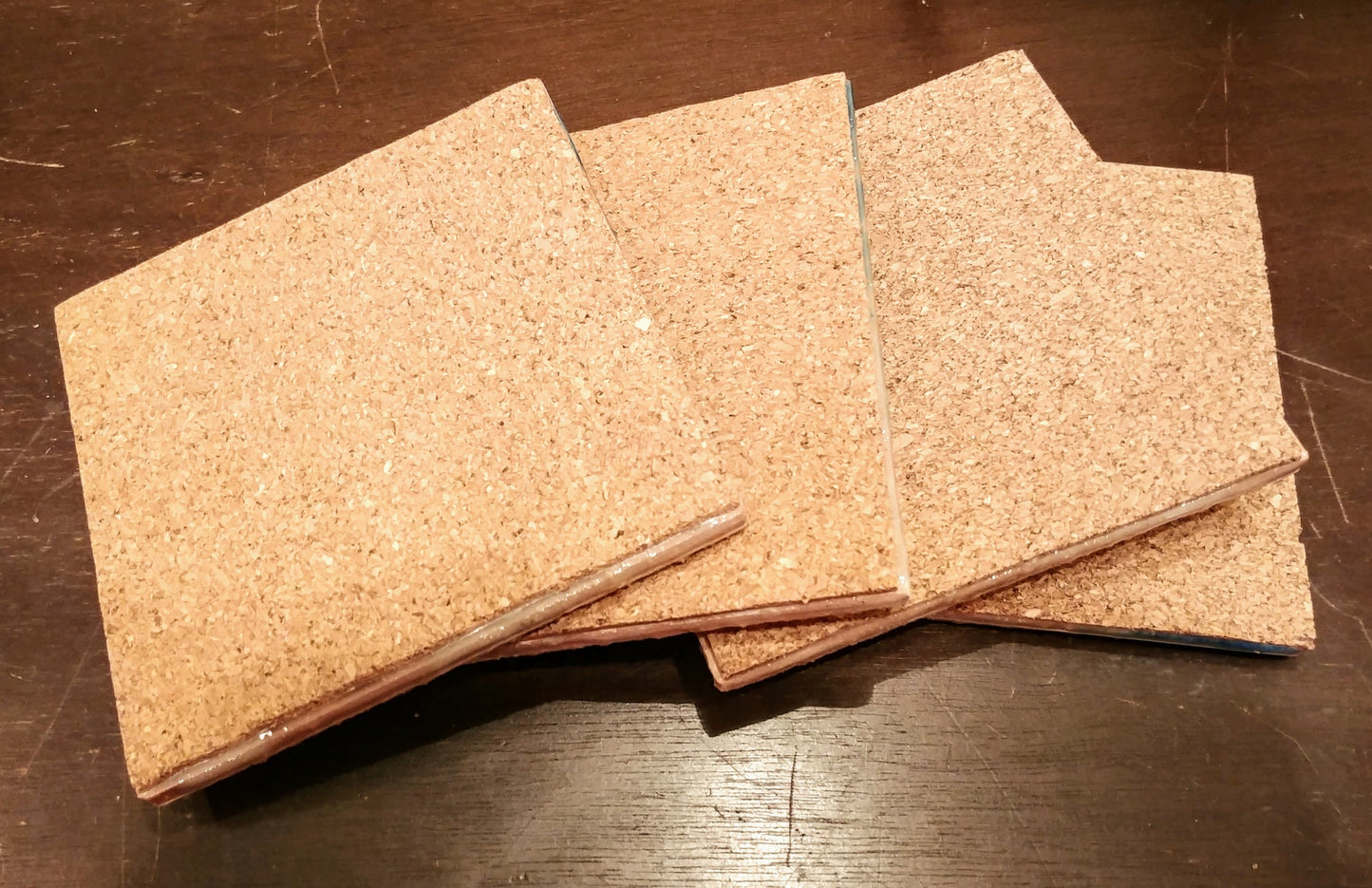 Eco-Friendly Tile Beach Coasters / Ocean Coasters, Made with Resin and Real Sand