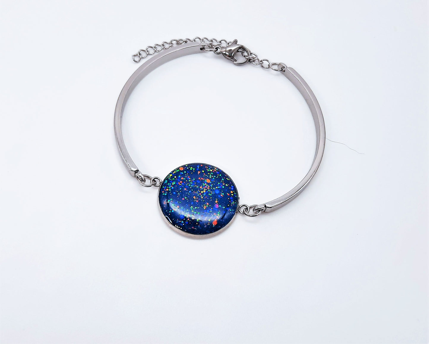 Sparkle Resin Bangle Bracelet