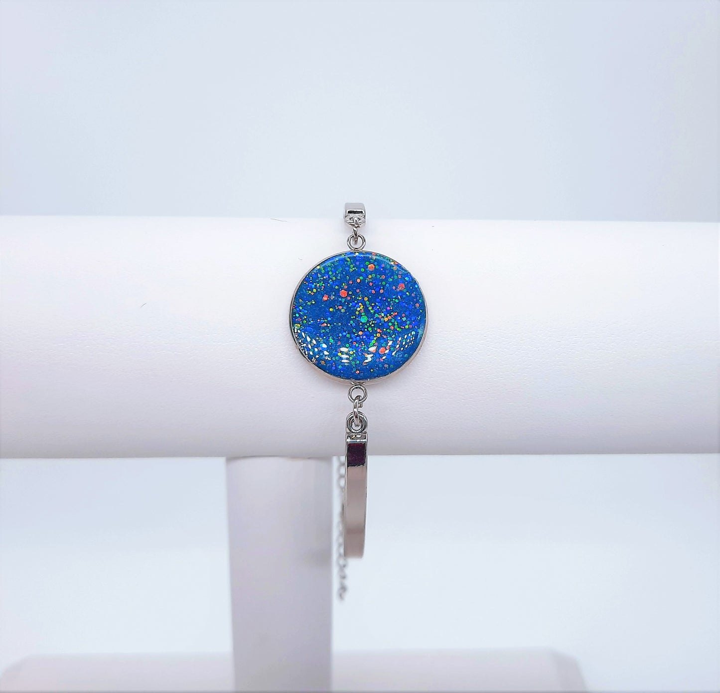 Sparkle Resin Bangle Bracelet