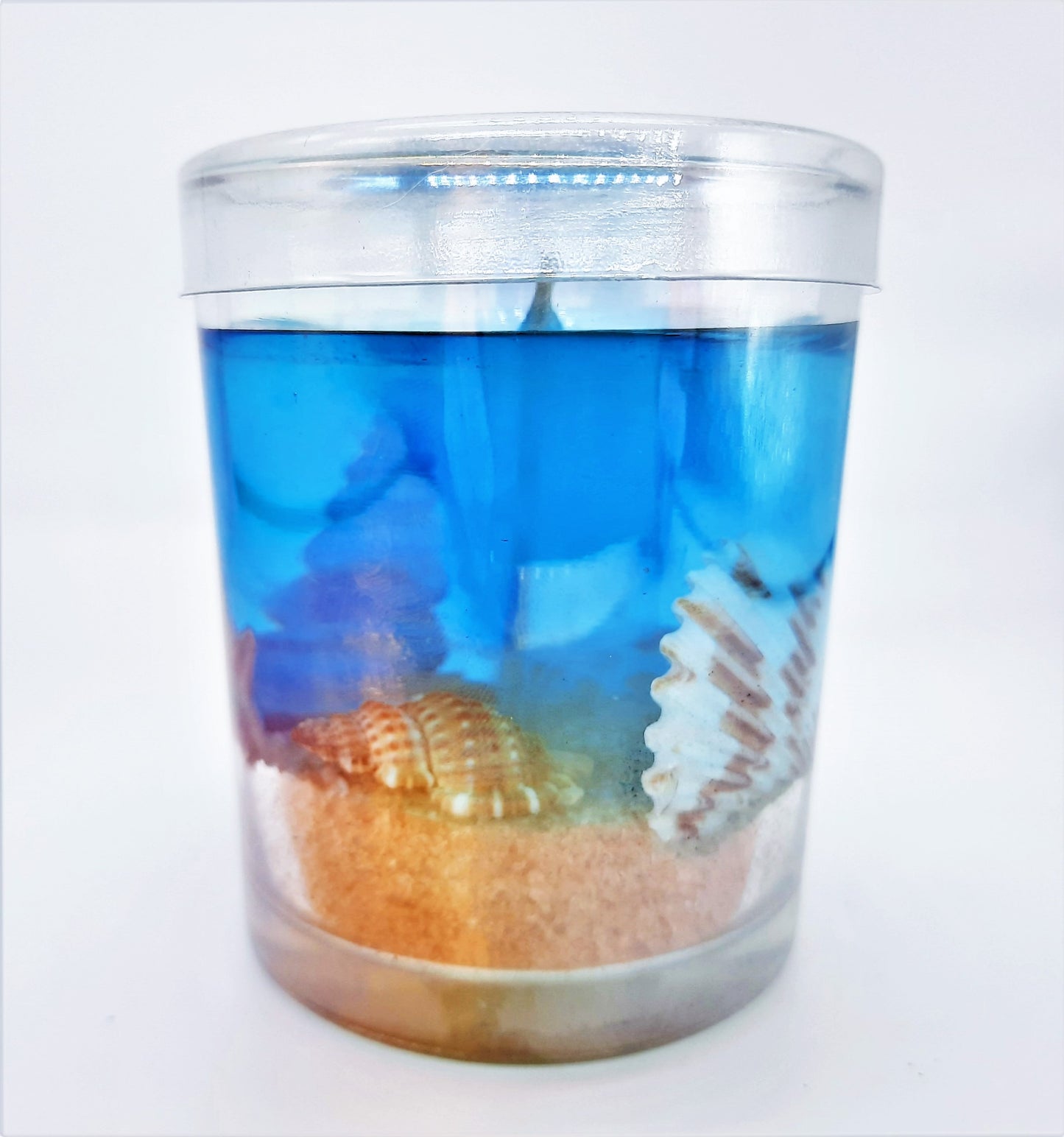 Seascape Gel Candle - Scented - Real Sand & Shells - 8 oz