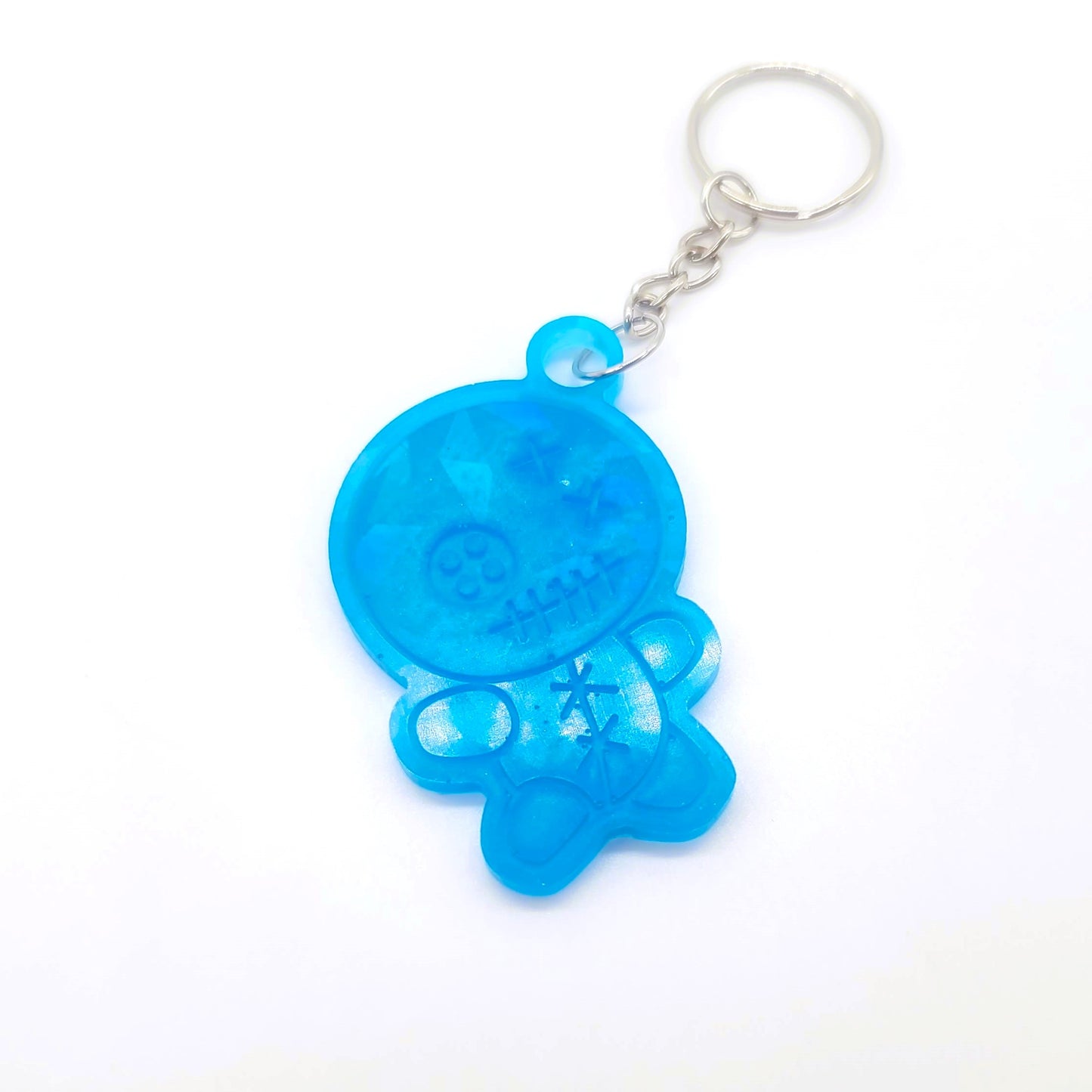 Holographic Cartoon Mummy Key Chain - Eco-Friendly Resin