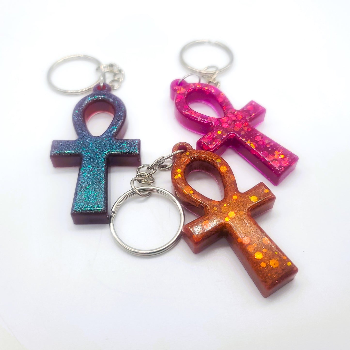 Eco-Friendly Resin Egyptian Ankh Key Chain