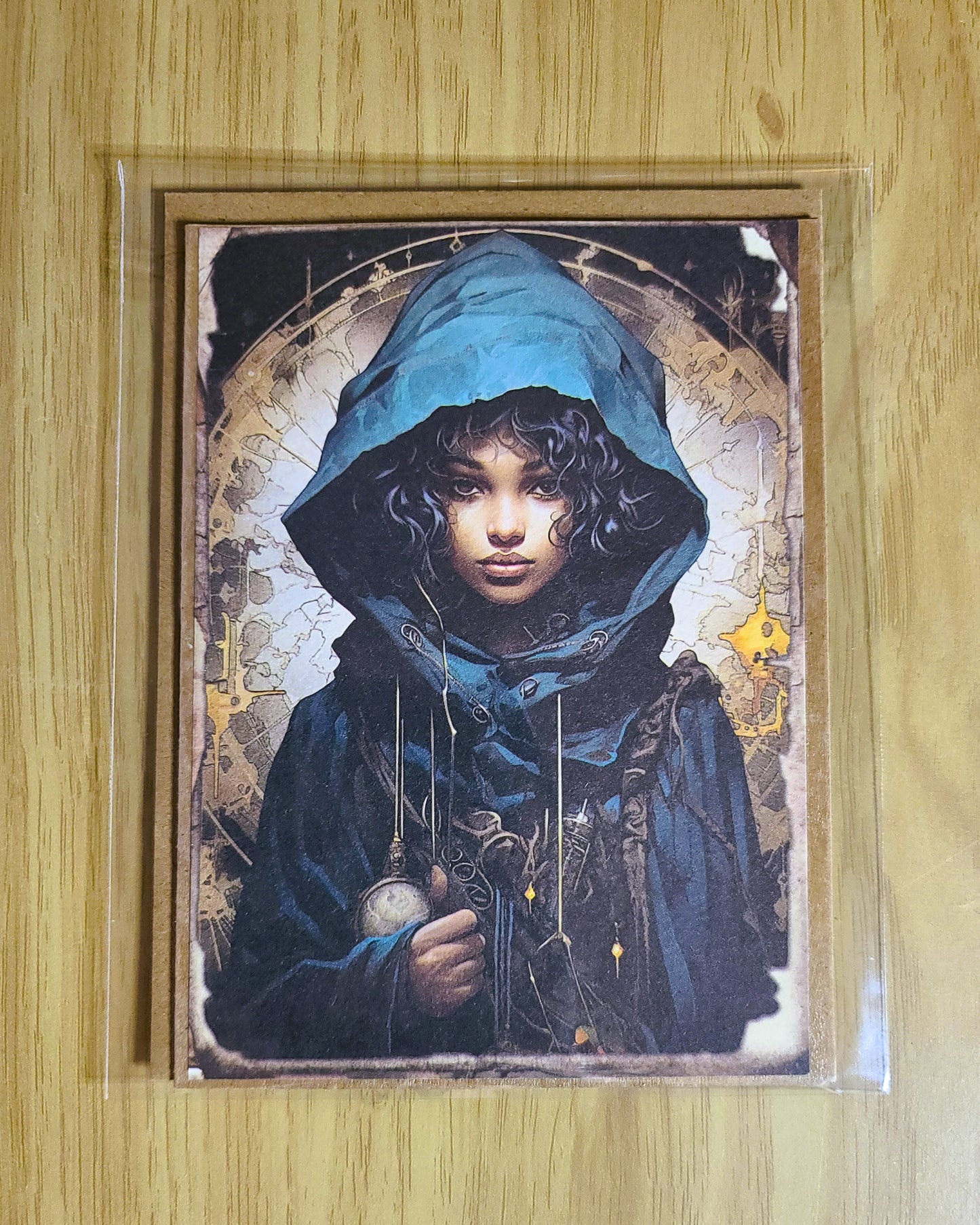 Spooky Gothic Witchy Halloween Greeting Card with Envelope