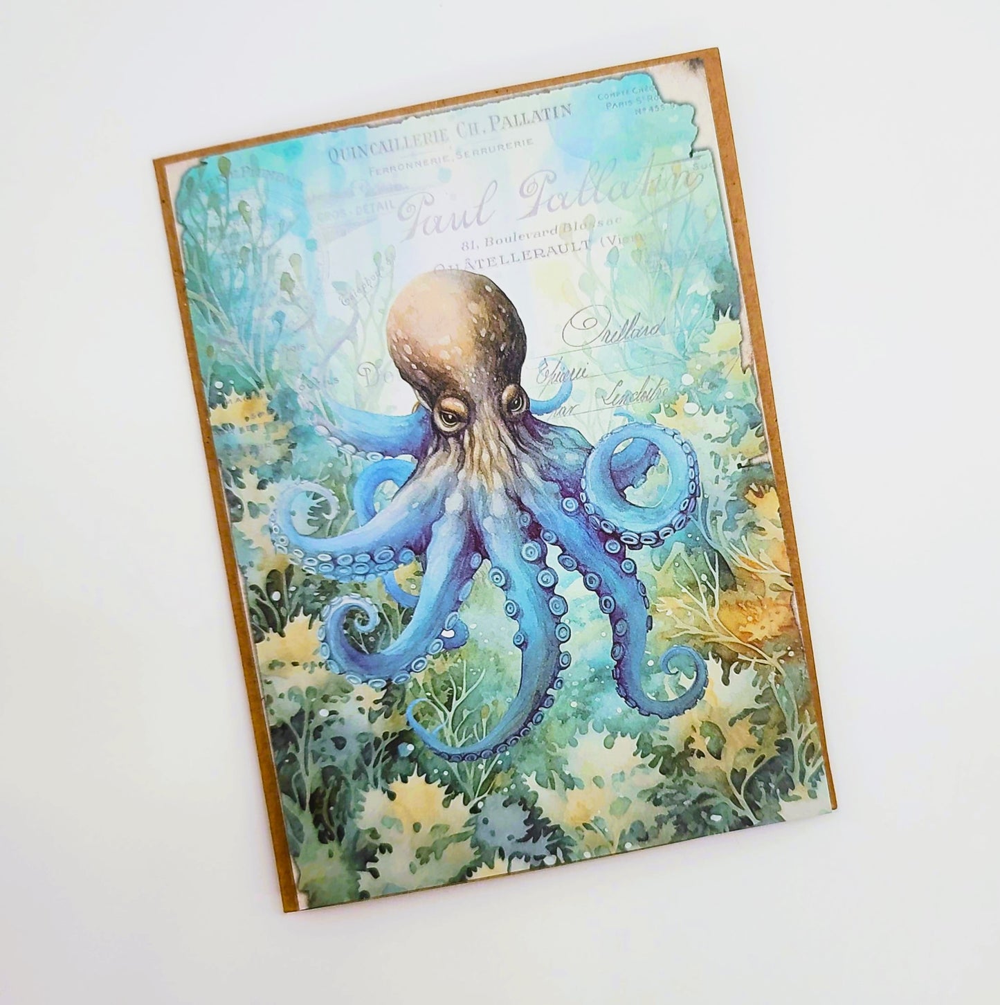 Mythology Fantasy Ocean Sea Mermaid Greeting Note Card w/ Envelope