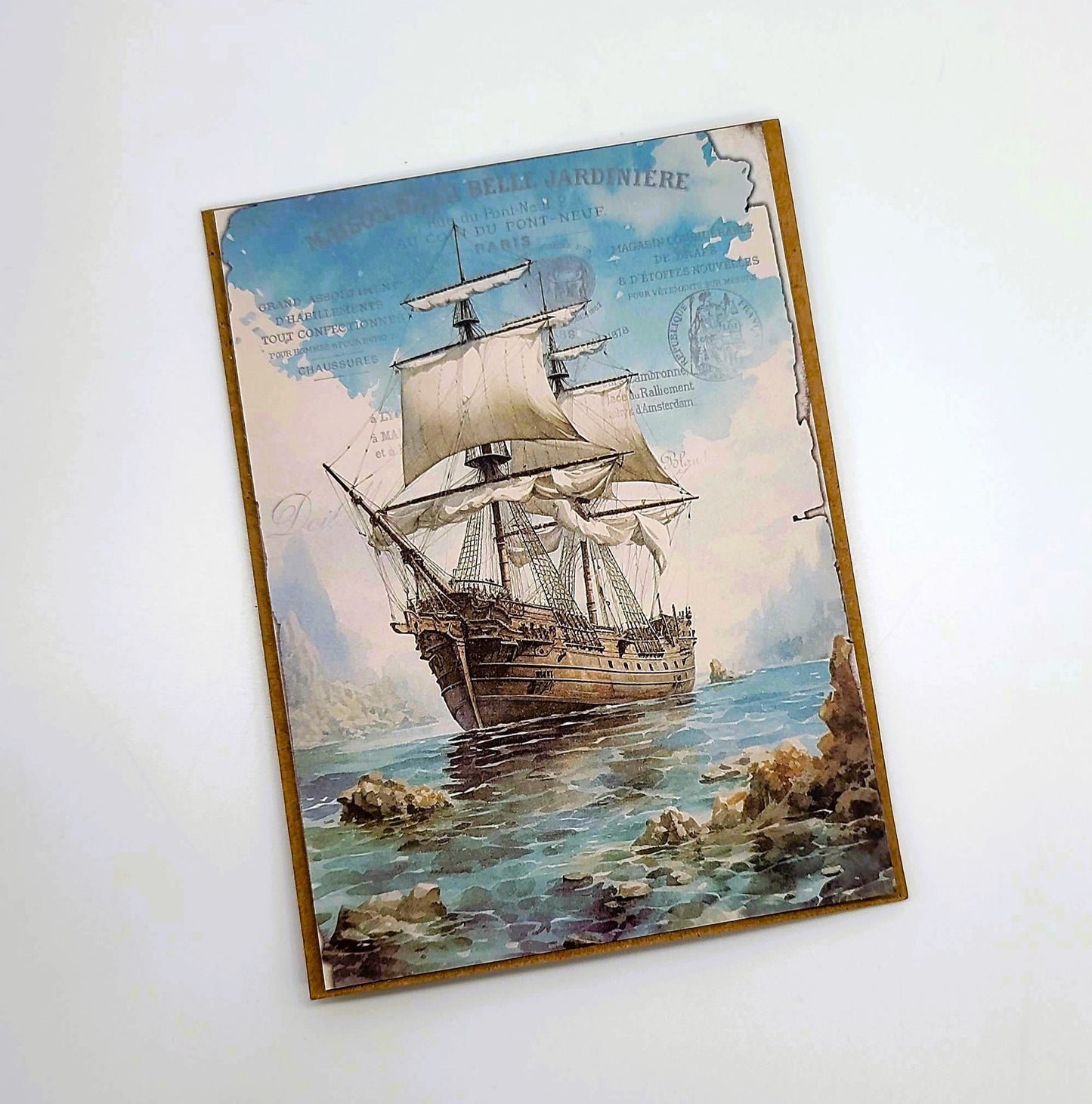 Mythology Fantasy Ocean Sea Mermaid Greeting Note Card w/ Envelope