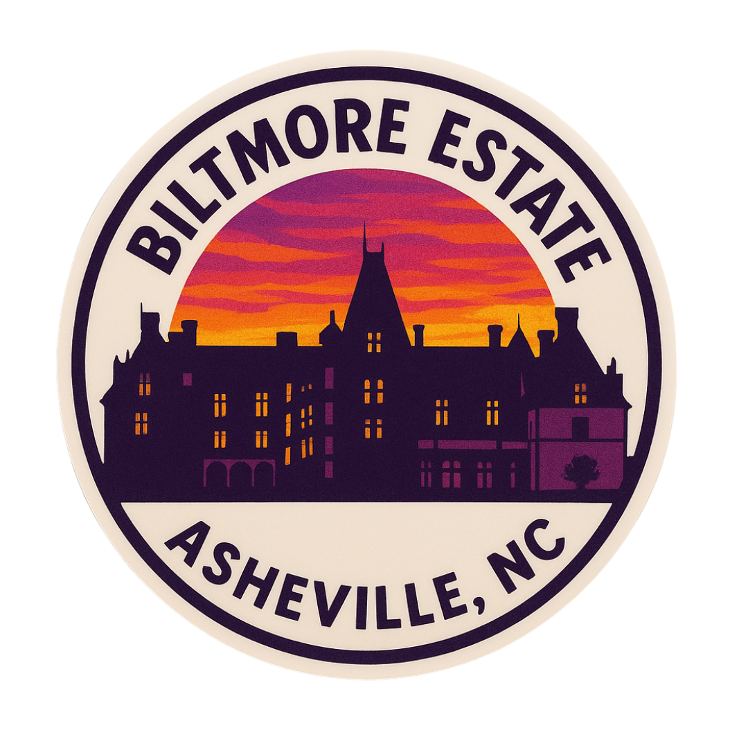Biltmore Estate Asheville, NC Sunset Sticker