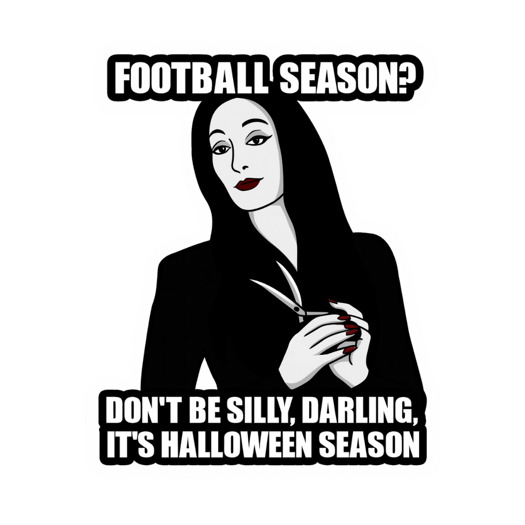 Funny Spooky Addams Family Morticia Halloween Sticker