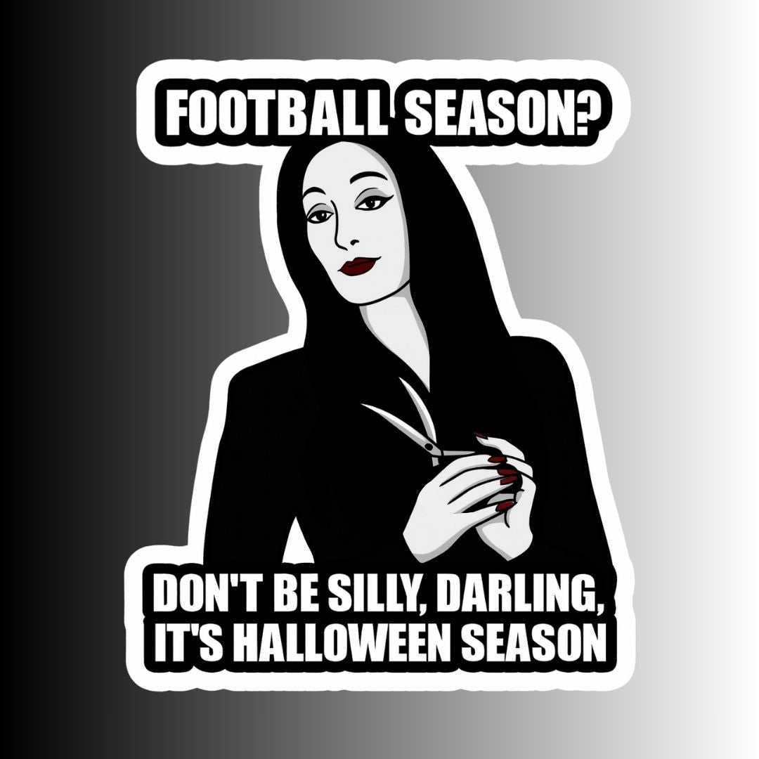 Funny Spooky Addams Family Morticia Halloween Sticker