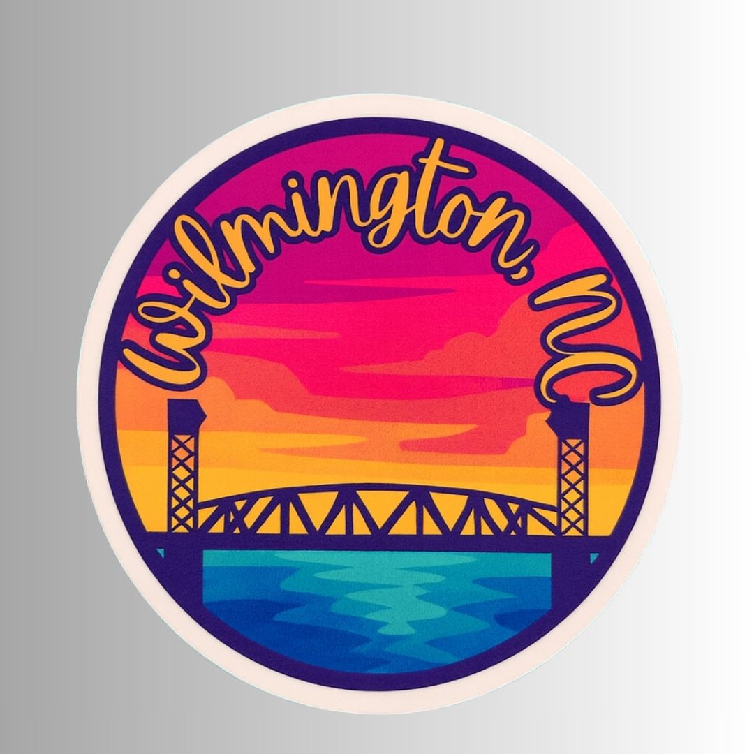 Wilmington, NC Cape Fear Memorial Bridge Sticker