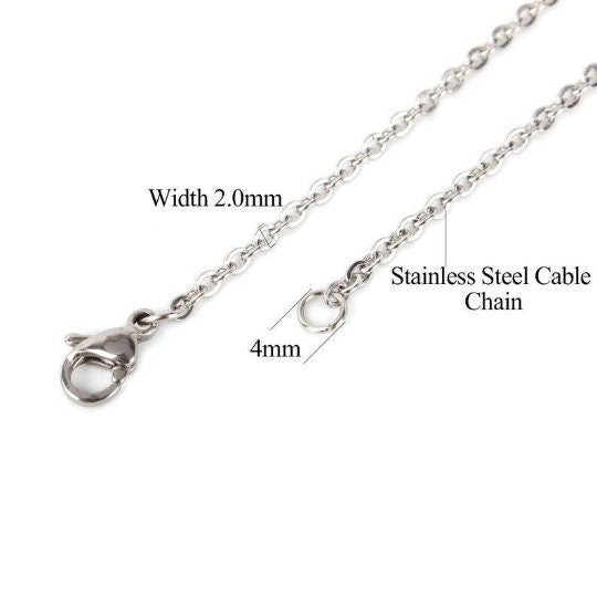 Antique Silver Metal Octopus Pendant Necklace - 18" Stainless Steel Silver Hypoallergenic Chain - Lobster Claw Closure - Alloy Pendant